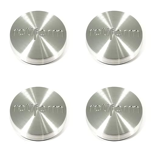 4x Rotiforms Brushed Silver Wheel Center Hub Caps 2-3/4