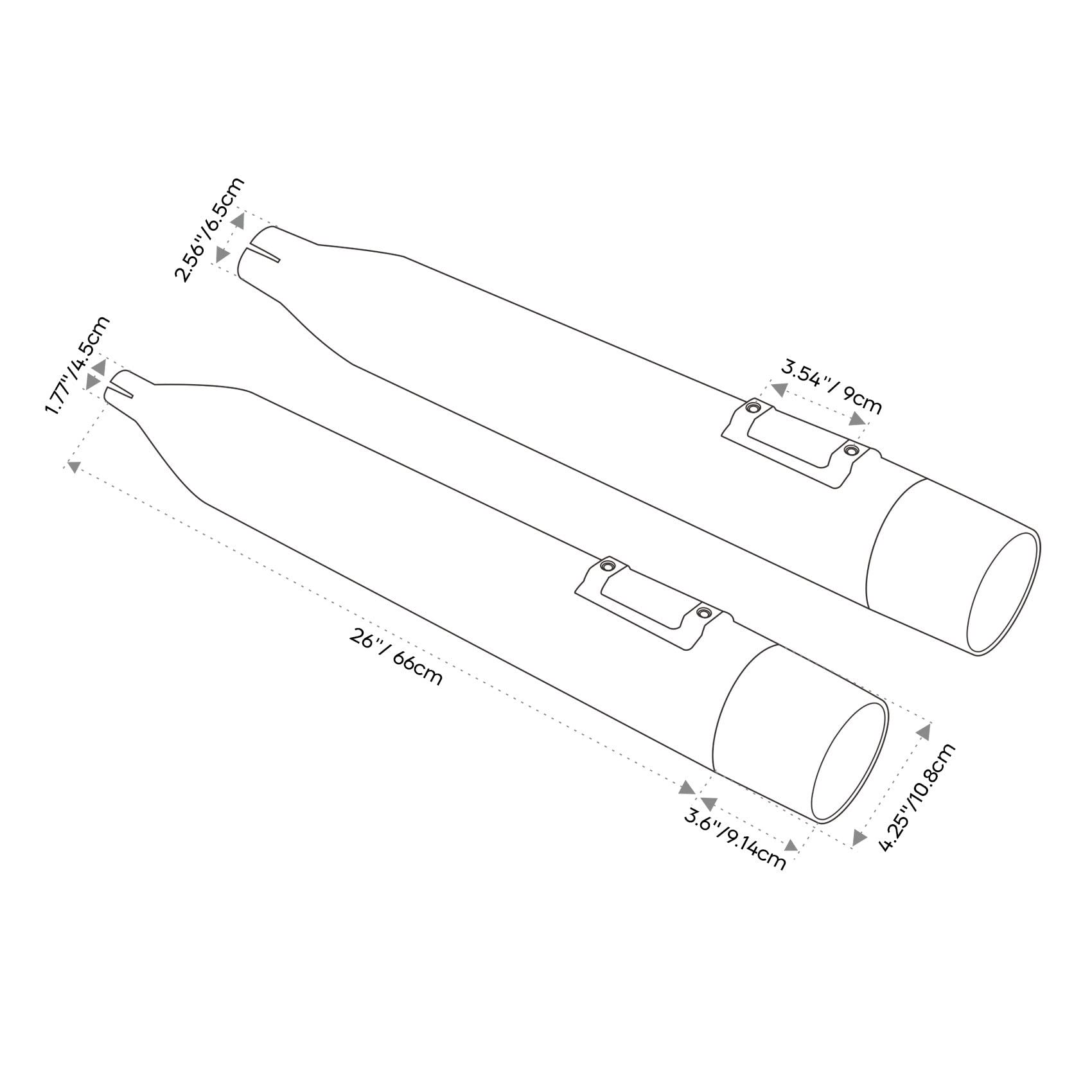 Motorrad Slip On Dual Auspuff Rohre Für Harley Road Glide Ultra FLTRU 2017 2018 2019 2020 2021 2022