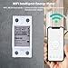 Swokely WiFi Smart Energy Monitor Switch Meter, Single Phase Smart Energy Monitor, Kwh Meter Wattmeter, Smart Circuit Breaker Compatible with Alexa Google Home, Remote Control with Smart Life/TY App