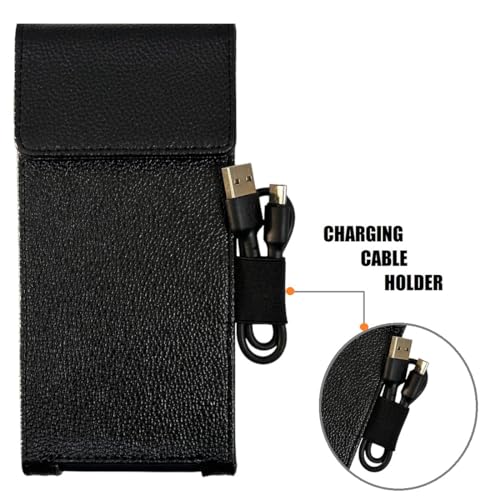 Image of ZAOMA Shock Proof Pouch Case Wallet Cover Protector Compatible for Ambrane 27000mAh Power Bank, Stylo Pro 20W Fast Charging with Loop (PBPLOOP DBLK005)