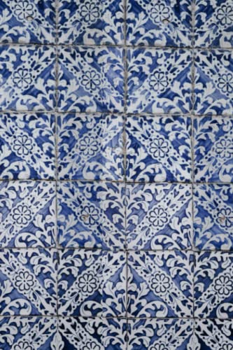 Amru Lined Notebook Journal - ( 6x9 inches ) - 100 pages - Moroccan Tile Cover
