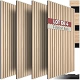 QUALITÉ SONORE EXCEPTIONNELLE: Profitez d'une isolation phonique optimale grâce à la combinaison de feutre et de lamelles de bois. Nos panneaux offrent une absorption acoustique exceptionnelle, idéale pour un studio musique, un bureau, ou toute pièce nécessitant une insonorisation murale. Dites adieu aux bruits indésirables et créez un environnement paisible chez vous.