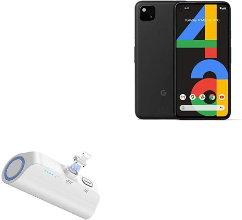 BoxWave Banco de energía compatible con Google Pixel 4a 5G - MagnetoBoost Rejuva PowerPack (18W), batería portátil de respaldo de 3000 mAh, banco de