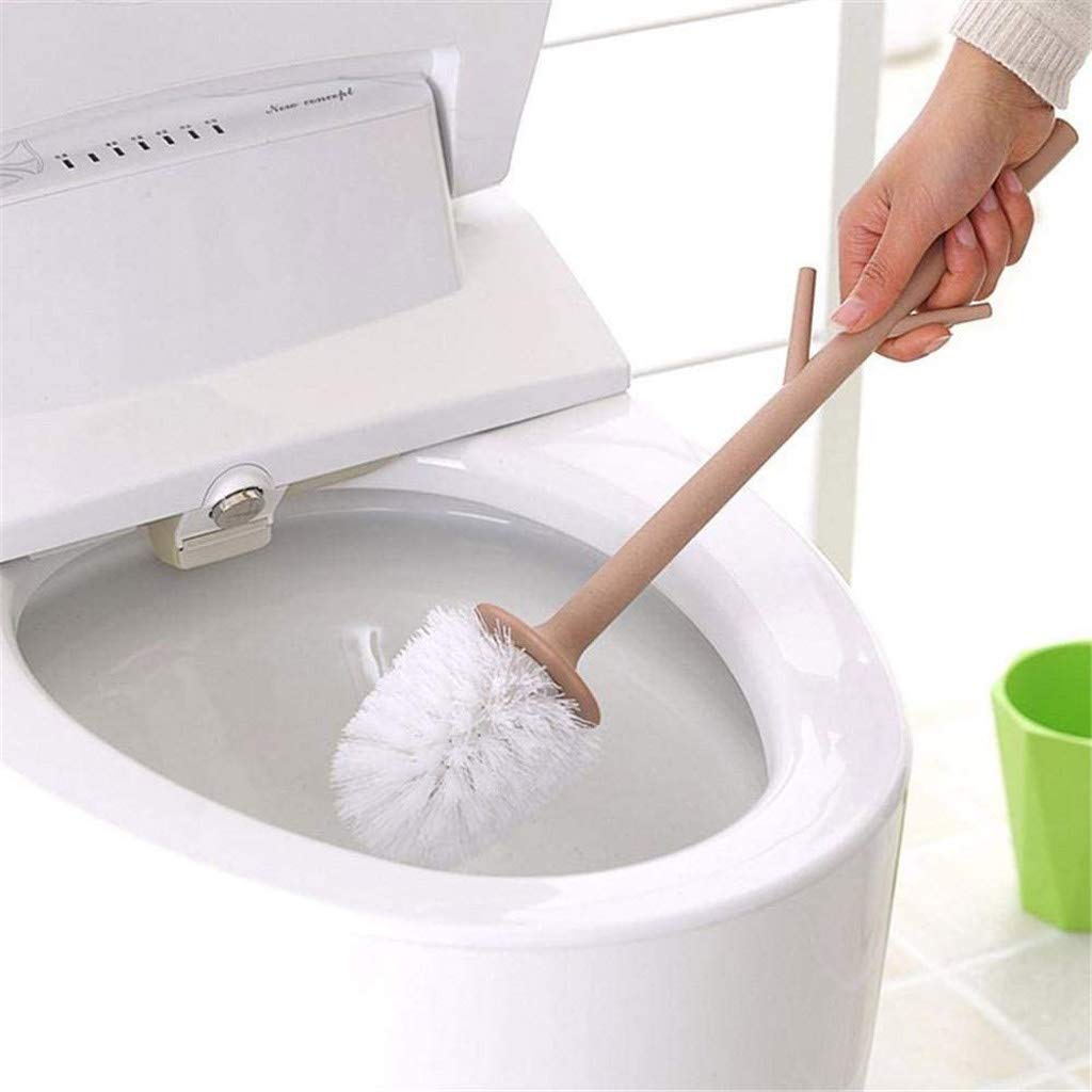 Creative WC Bürstenhalter Set, Toilettenbürste Reinigungsbürste mit Sitz, Kunststoff Badezimmer WC Toilettenbürste
