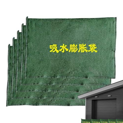 Barrière anti-inondation absorbant l'eau en lot de 5 sacs de sable écologiques pour la maison
