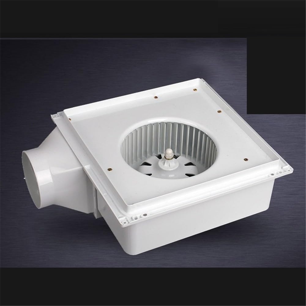 Ventilador Ventilador de techo integrado de alta potencia, 30 x 30, for cocina y baño, potente extractor de aire for montaje en techo. Cuarto de baño