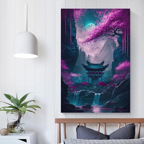 Affiche japonaise Torii déco murale 60x90 cm pour s'évader depuis sa chambre