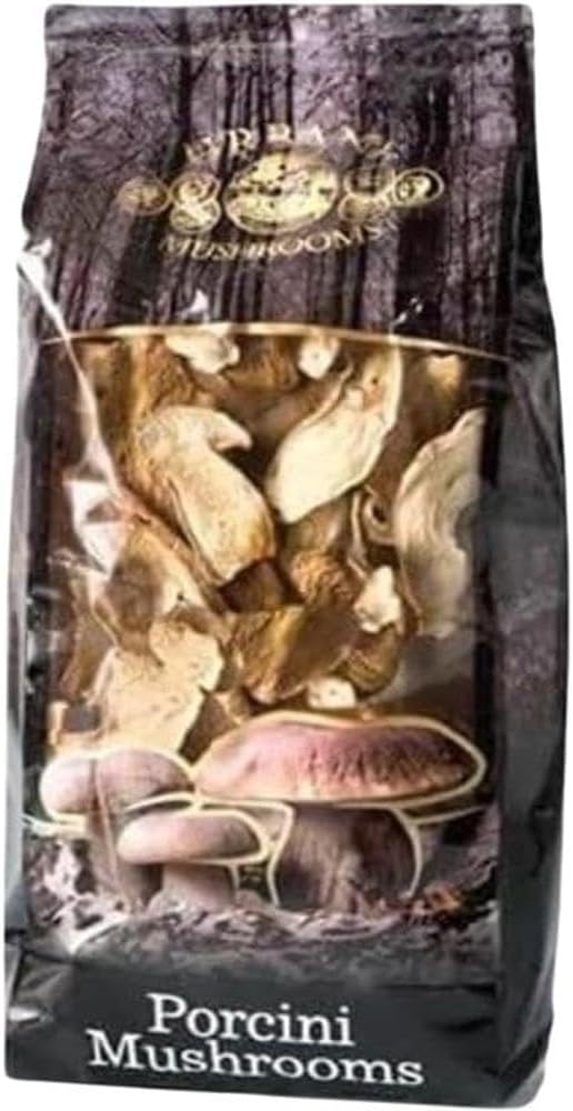 Urbani Truffles Dried Porcini Mushrooms for Cooking - AAA Grade Aromatic Wild Dried Mushrooms for Cooking Soups, Sauces, Pasta, and Risotto, Vegan, Pure & All-Natural, Easy to Rehydrate, 1 Lb. Pack