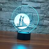 Nuestra Luz Nocturna 3D es acrílica, bajo consumo energético, protección del medio ambiente.