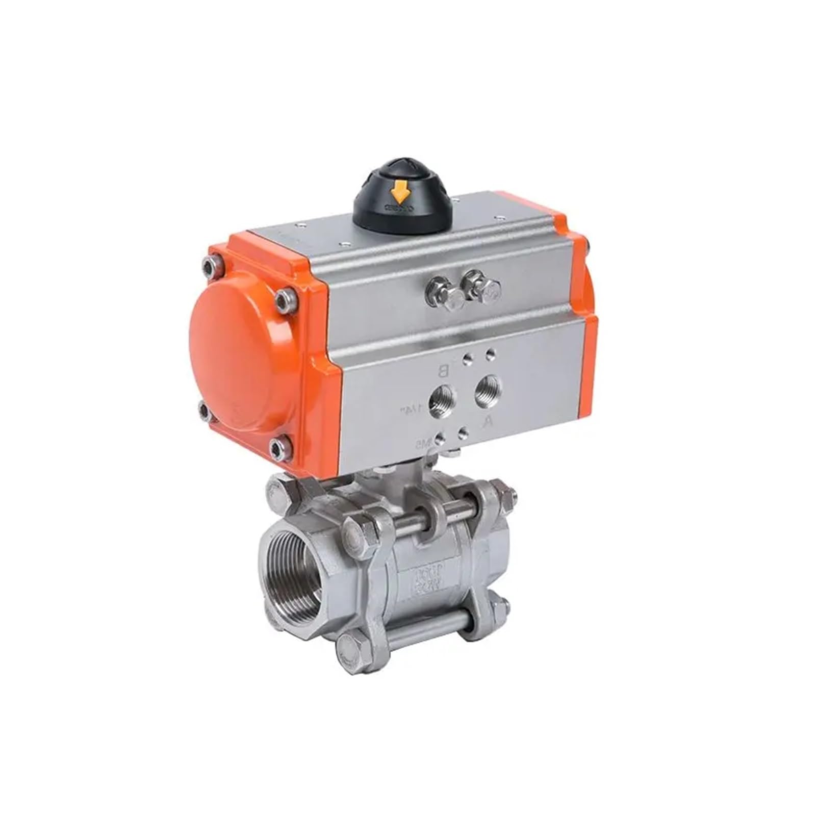 Vanne pneumatique DN20 haute température en inox 304 robuste