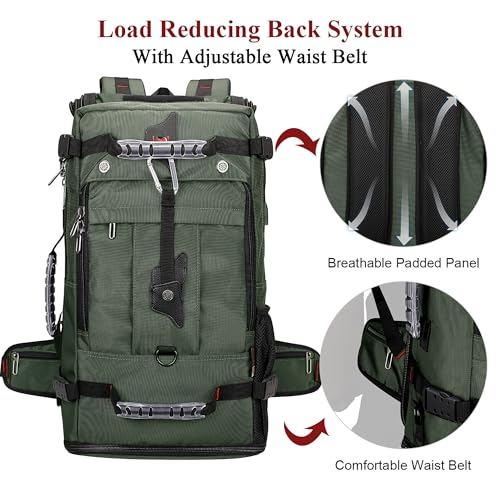 Image of WITZMAN Travel Backpack for Men Convertible Carry On Luggage Backpack fit 17 Inch Laptop for Airplane