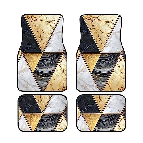 Tapis de sol de voiture en caoutchouc contre la boue, kit universel à motif géométrique
