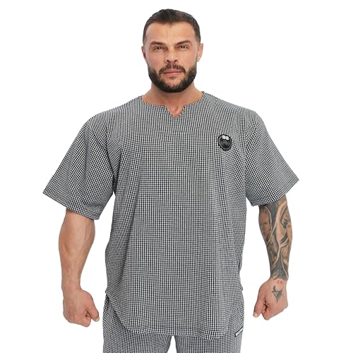 Men's Oversize T-Shirt, Bodybuilding, Lifting Cardio Rag Top Thick Fabric Textured Active T-Shirt