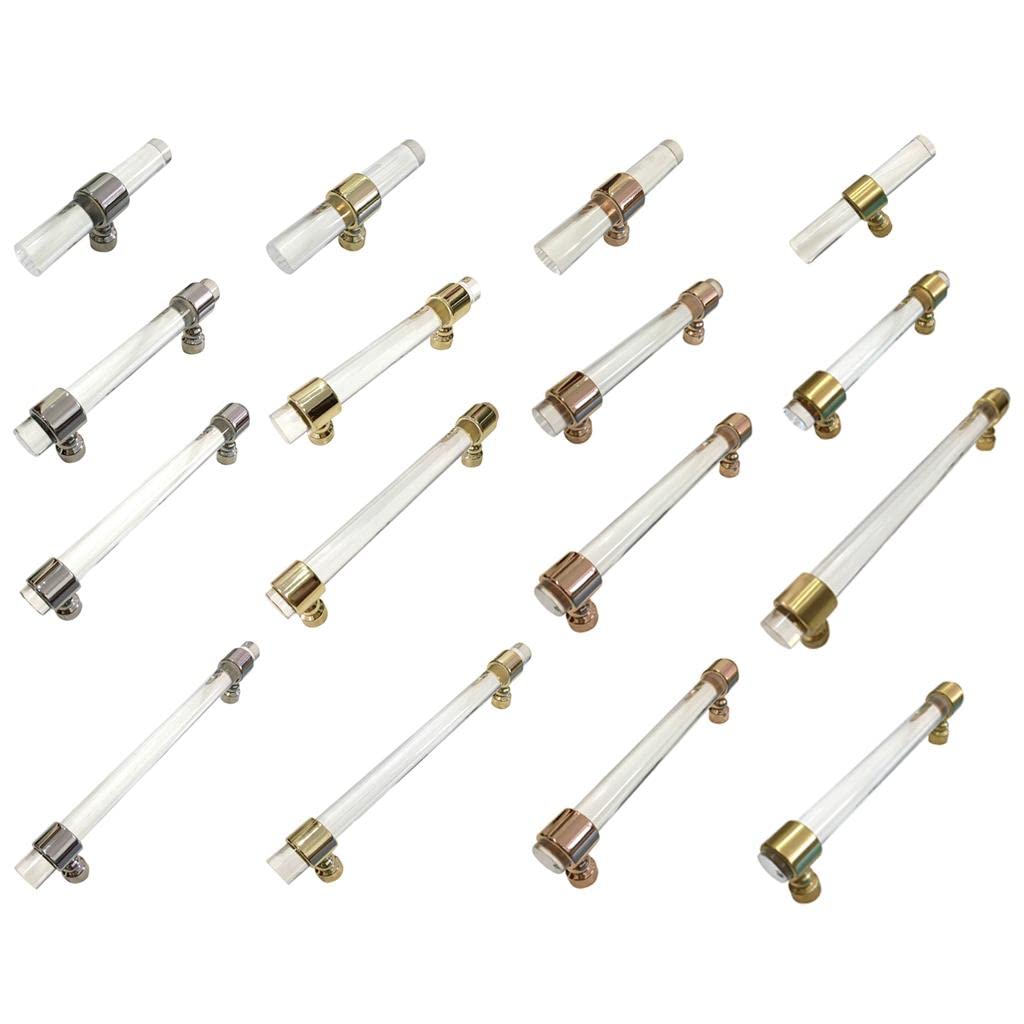 Acrylic Connecting Rod Bar for Door Handles Drawer Pull Knob Chrome 120mm-picture-20