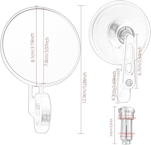 Miniatura 3 de Espejo para manillar de motocicleta para S&uzuki para GSXS 1000 SV 650 LTR 450 GSF 600 para B&andit C50 para Boulevard GN 125 para Gixxer