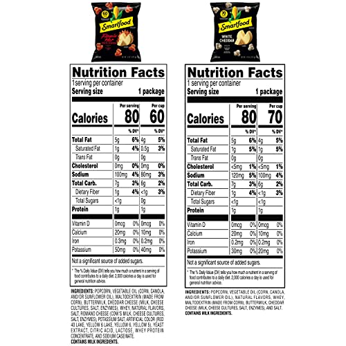 Smartfood Popcorn, White Cheddar And Flamin' Hot White Cheddar Variety Pack thumb #5