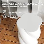 Outsunny Keramik Sitzhocker Spiralform Weiß