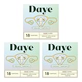 Daye Organic Tampons Super | 54ct | Pesticide & Metal Tested, 100% Organic Cotton for Heavy Flow | No-Shed Sleeve, Sugarcane Applicator