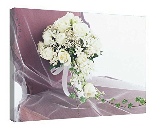 Toile avec bouquet de fleurs encadrée pour l'ambiance du salon