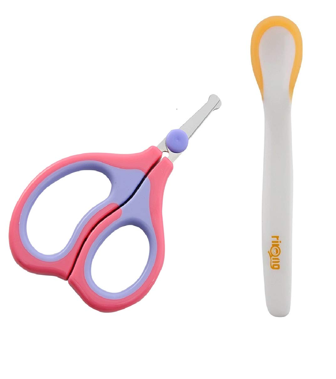 Manan Shopee Baby Safty Baby Nail Cutter Nail Clipper Nail Safety Scissors Nail Care New Clipper for Baby with Heat Discoloration Baby Spoon Color Changing Spoon (Color Ship As Per Stock Available)-image-7