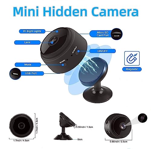 Amixya Hidden Camera Hd 1080P Mini Hidden Camera,Wifi Wireless Nanny Camera Home Security Surveillance Cameras With Motion Detection thumb #1