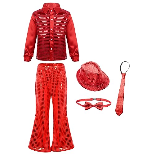 Chemise paillette enfant ensemble scintillant deux pièces pour spectacle danse moderne jazz
