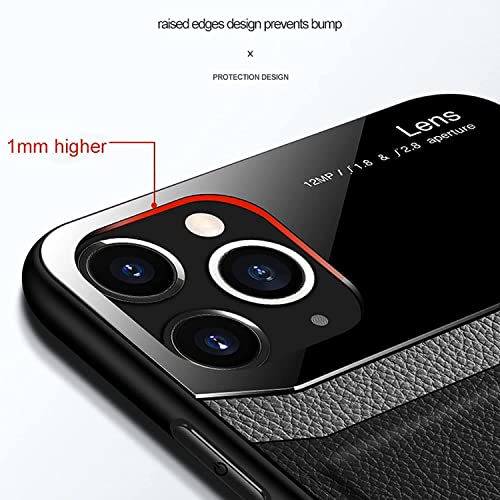 Coque antichoc iPhone 14 Pro étui cuir bleu fin - 4
