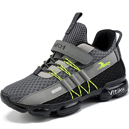 Image of JMFCHI Boys Girls Kids Sneakers Knitted Mesh Running Tennis Athletic Shoes | Breathable,Lightweight,Comfortable,Non-slip,Easy wear,Casual fashion,Indoor outdoor,Gym sport,Daily play,Little /Big Kid