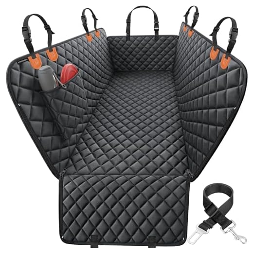 URPOWER Dog Seat Cover Car Seat Cover for Pets 100% Waterproof Pet Seat Cover Hammock 600D Heavy Duty Scratch Proof Nonslip Durable Soft Pet Back Seat Covers for Cars Trucks and SUVs