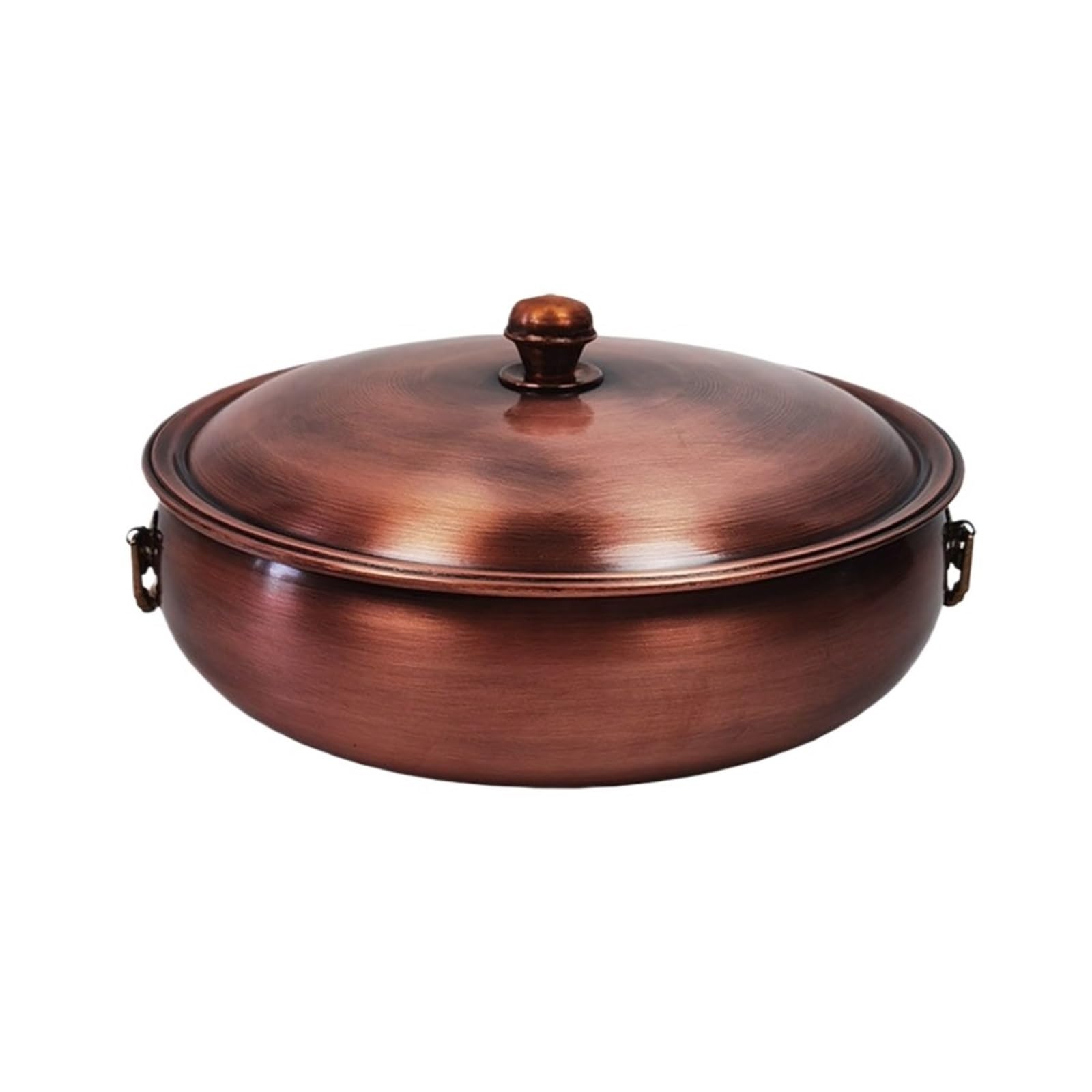asdchZen Chinese Hot Pot Multifunctional Hot Pot Charcoal Hot Pot With Chimney Copper Hotpot Cooker Shabu Shabu Pot Charcoal Kitchen Cooking Pot,Copper,34cm