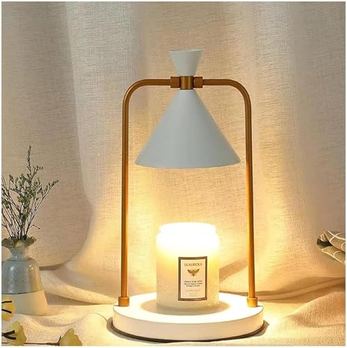 Ściemnialna lampa podgrzewacz do świec regulowana jasność podgrzewacz wosku lampa kompatybilna z małymi i dużymi świecami aromatyczny świecznik dekoracja domu podgrzewacz świec, czarny