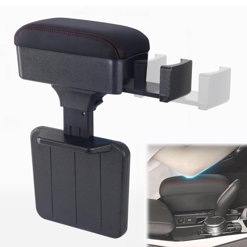 Caja de Almacenamiento Reposabrazos de Coche para Citroen Jumpy III/3 XL 2016-2024, Extensor, Soporte de Muñeca para Codo y Antebrazo, Altura Ajustable
