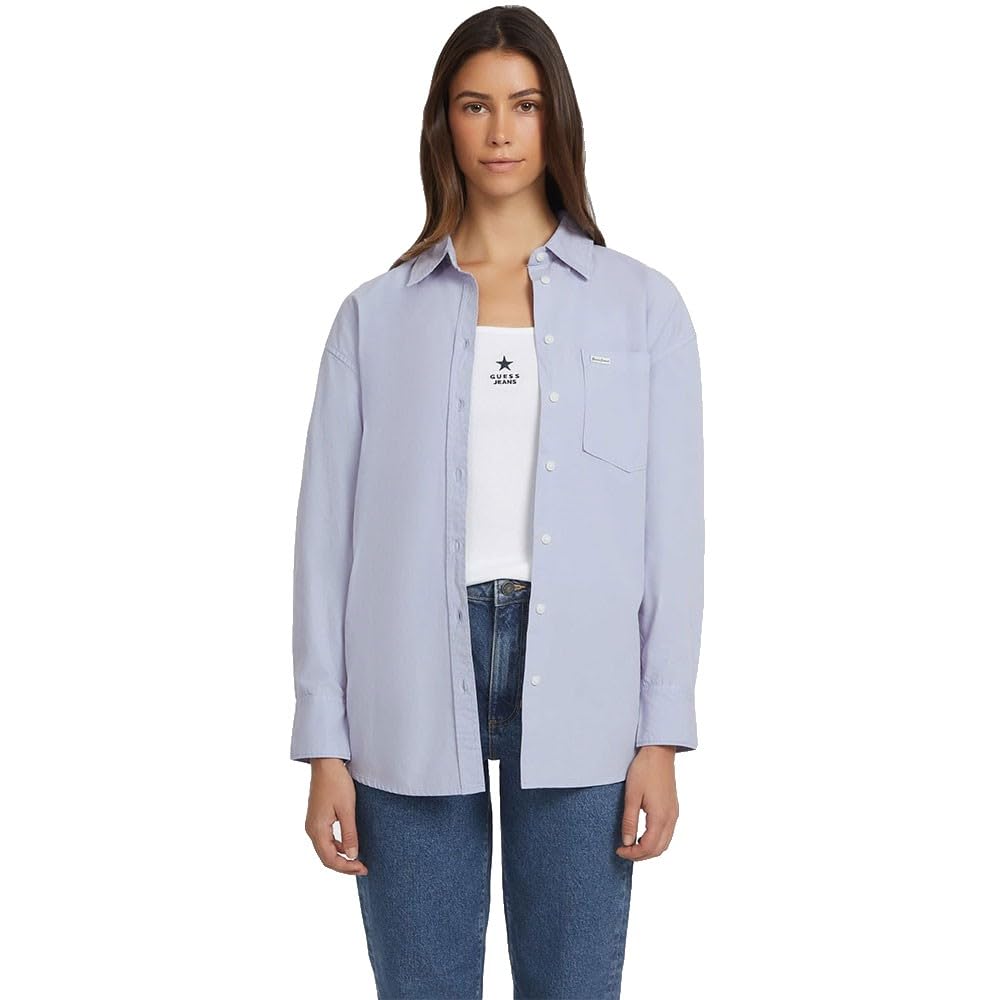 GUESS Jeans Oversize Pocket Long Sleeve Shirt 2XL