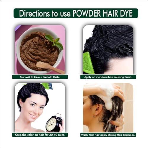 Tinte natural para cabello sin amoníaco, pack de 6 miniatura 2