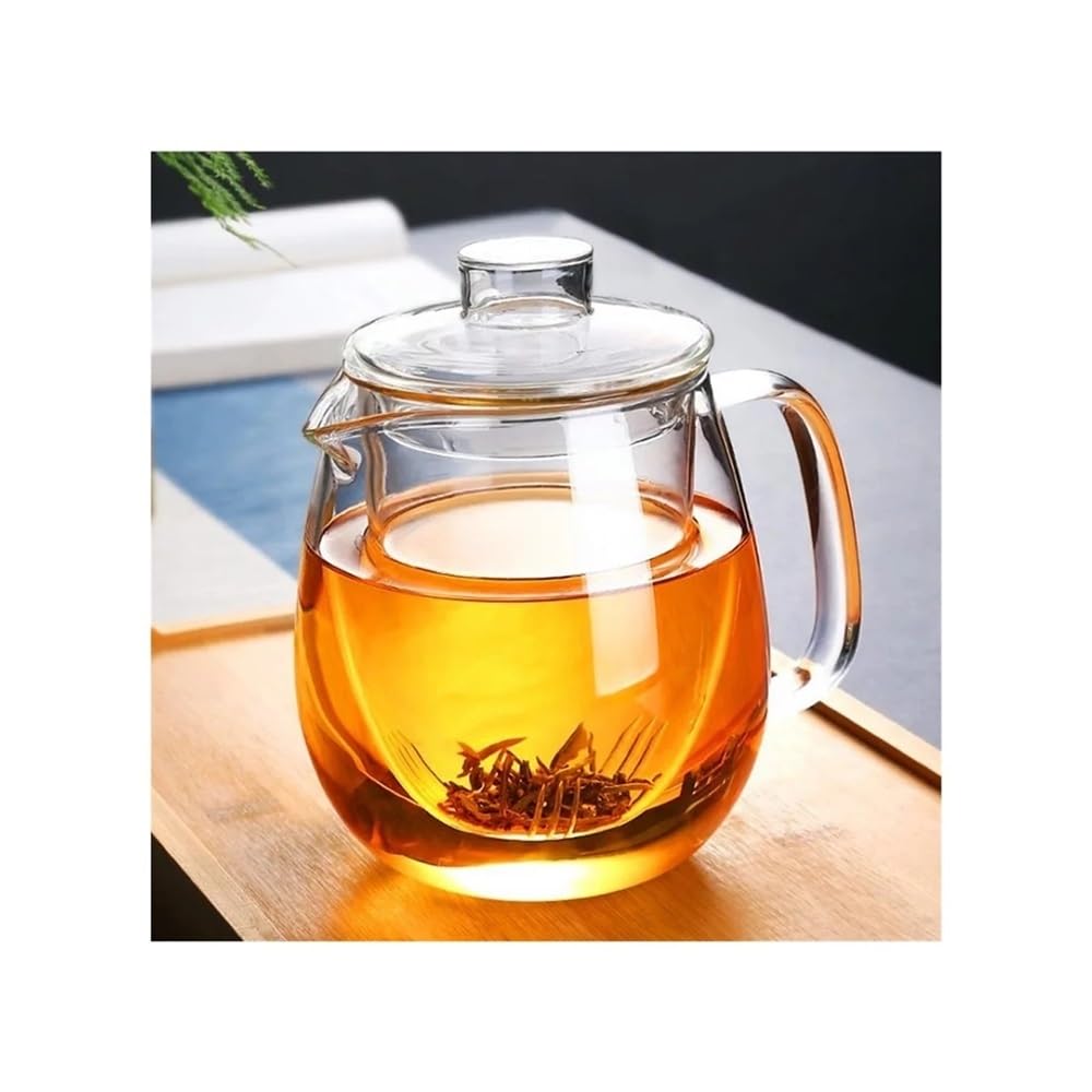 Teekessel Glas-Teekanne for Herd, hitzebeständig, explosionsgeschützt, for hohe Temperaturen Kaffeekanne(1200ml)