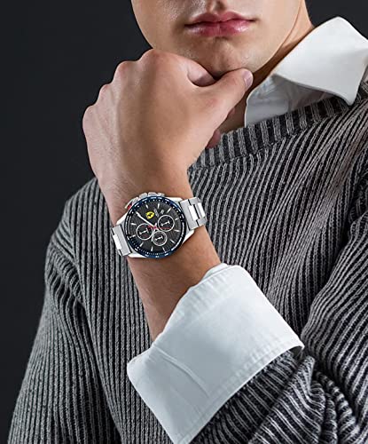 Scuderia Ferrari Pilota Evo Analog Grey Dial Men's Watch-0830850 - Image 4