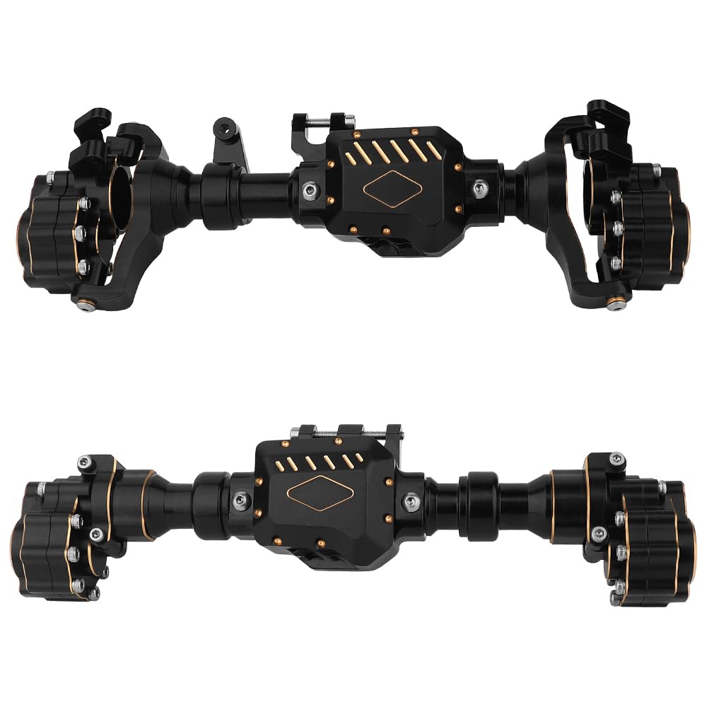 RZXYLRC Brass Counterweight TRX4 Portal Front Rear Axle Housing for 1/10 RC Crawler TRX-4 Defender Bronco G500 Chevrolet Metal Upgrade Parts-58615263