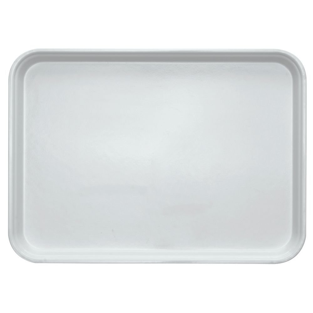 White Fiberglass Market Display Tray - 18" L x 13" W x 1" H by HUBERT – 18" x 13" x 1", Plastic, White, Model 191538026874