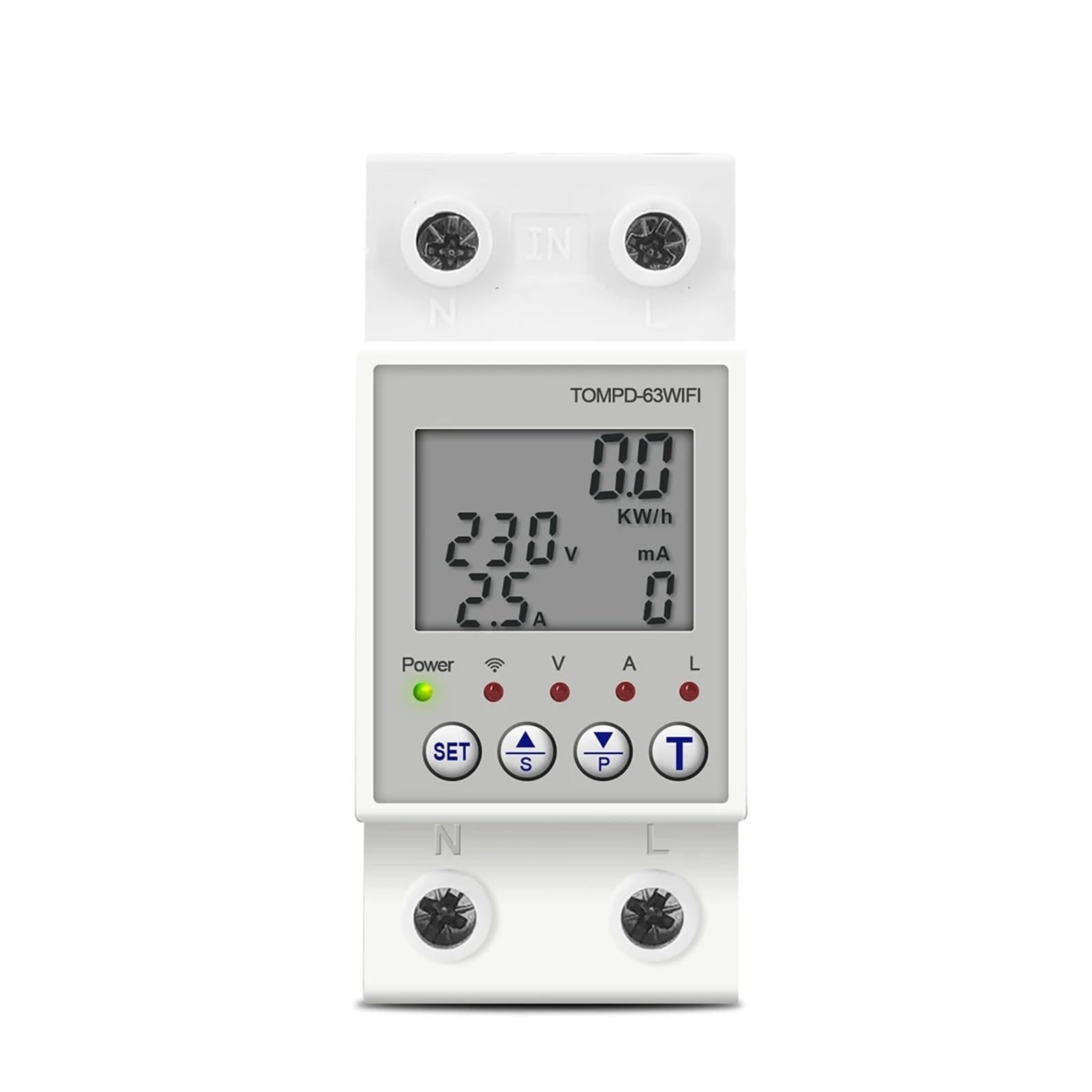 Disjoncteur refermable 63A 220V avec compteur énergie et minuterie