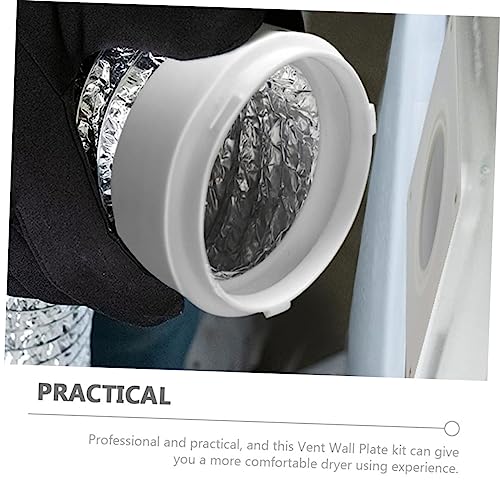 NIYANGLE 1 Set Droger Slang Ontluchtingsplaat Droogmachine Droogdok Aansluiting Handig Adapter Voor Muurplaat Voor Droger Adapter Voor Droogslangsysteem Buikspieren Droog Buis Belangrijk - Image 8