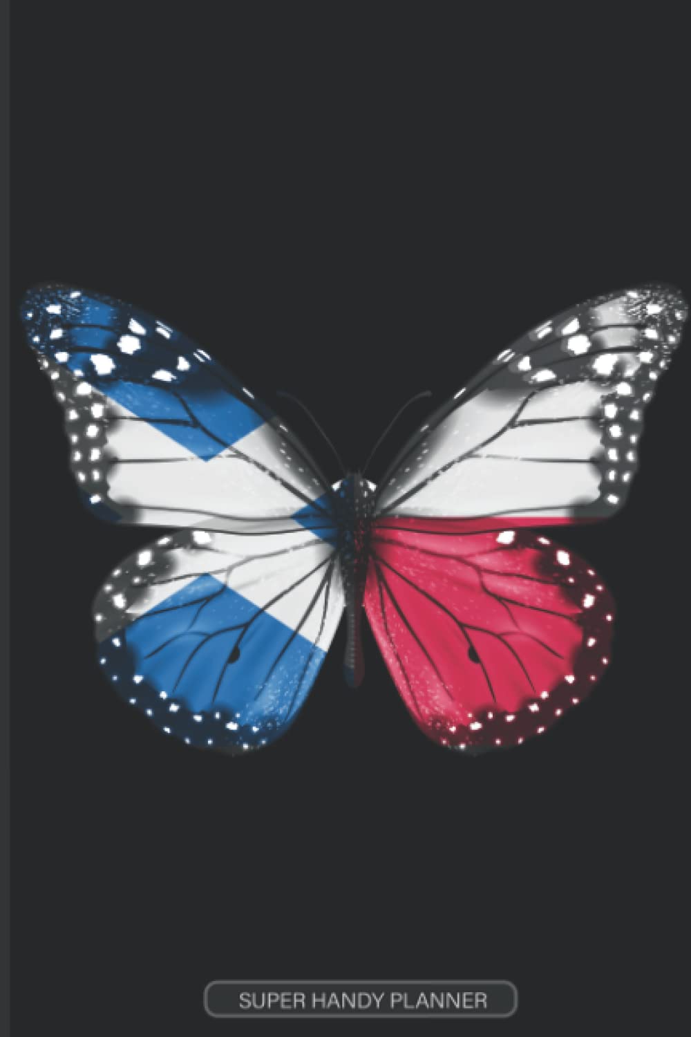 Planner: Scottish Polish Flag Combined Butterfly Flags Of Scotland Poland