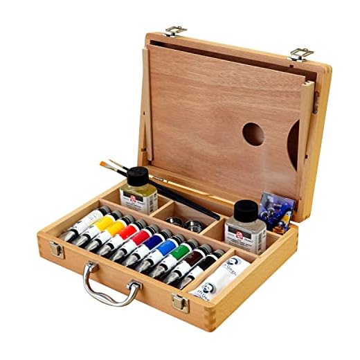 Talens - Una caja con Paquete de 10 tubos básicos de pintura al óleo Van Gogh, multicolor, talla única, Juego de 16 piezas