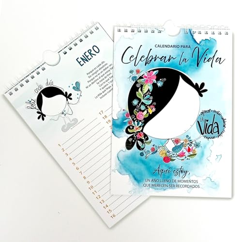 MUXOTE – Calendario Perpetuo Recordatorio – Cumpleaños, Aniversarios y Fechas Especiales – Para Familia, Amigos y Compañeros – A5 para Colgar en Pared – Español – Para regalar o regalar(te) lo