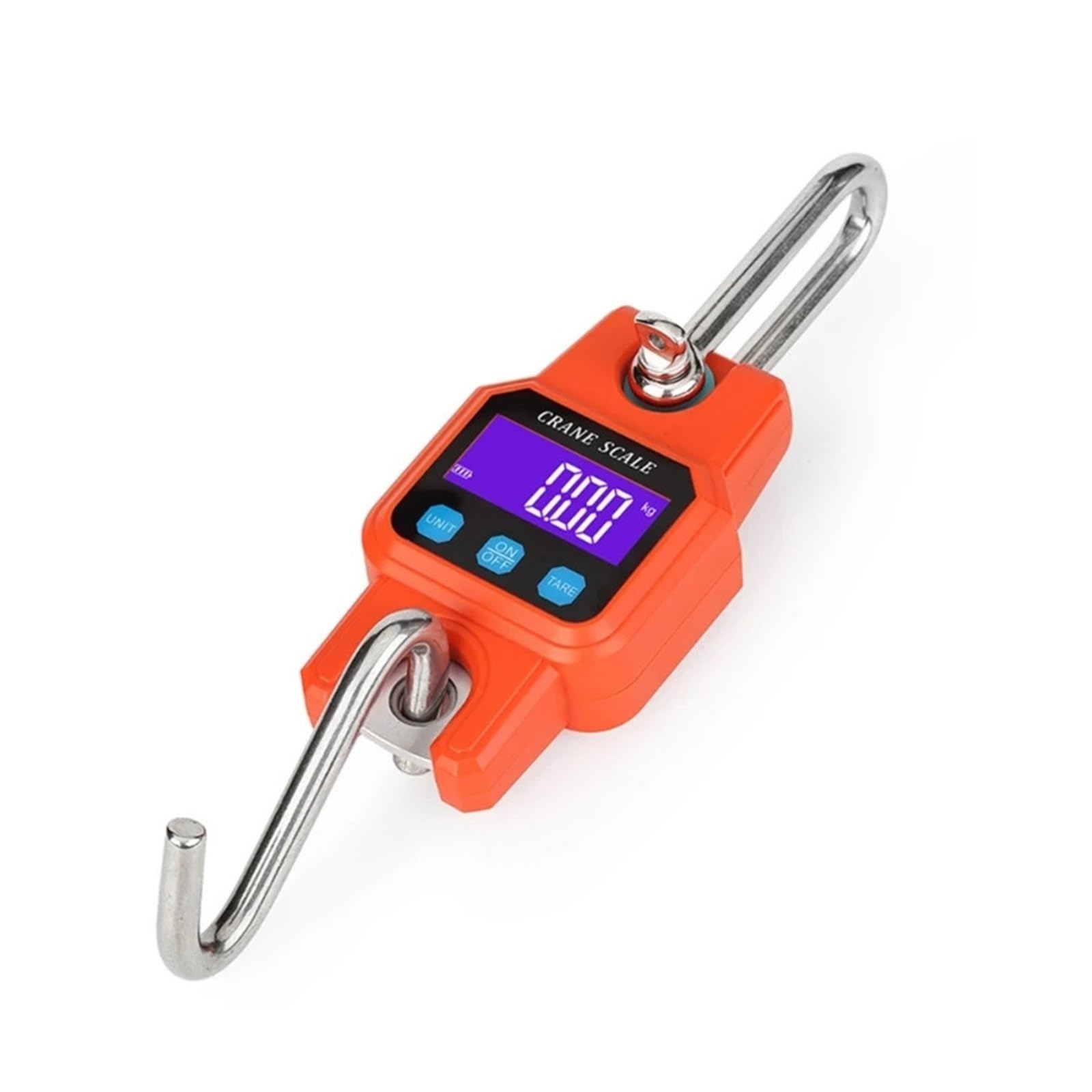 Bilancia per Gru sospesa Bilancia Digitale Sospesa 660 Libbre 300 kg, Bilancia for Pesci Impermeabile for Carichi Pesanti - Bilancia Portatile for Gru for Il Peso dei Bagagli(Orange)