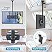 USX STAR Ceiling TV Mount for 26-65 inch TVs, 360° Swivel Full Motion Ceiling Mount TV Bracket, Height Adjustable, Tilt TVs Ceilings Mounts, Supports up to 110 Lbs, Max VESA 400x400mm