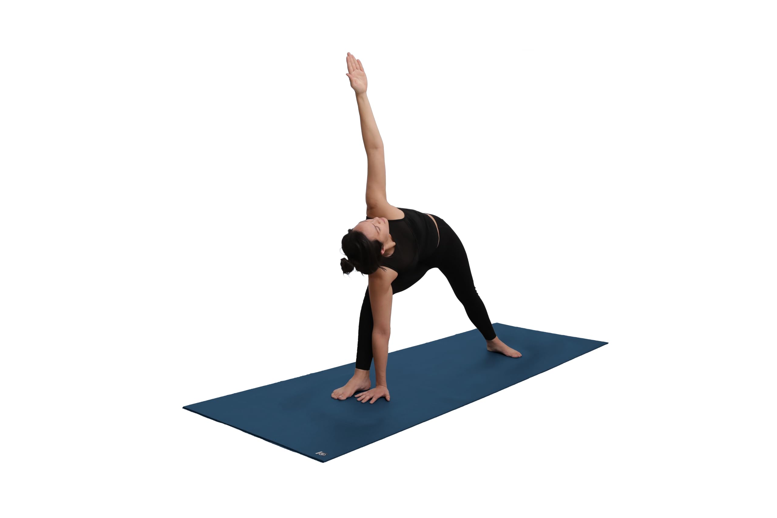 Yoga-Mad Tappetino da yoga da studio, extra lungo, lunghezza 220 cm, antiscivolo, ad alta densità, utilizzato per pilates, yoga, stretching, allenamenti a casa e fitness generale