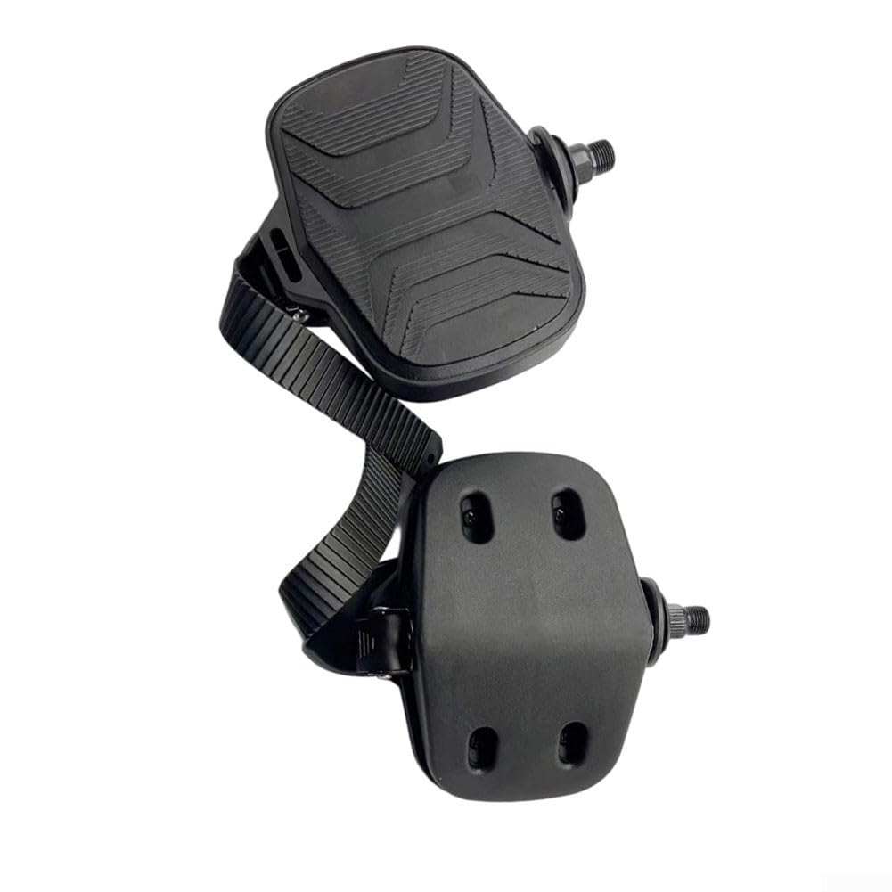 Pedale für Zuhause, 14 mm Gewinde, sichere Passform | Kunststoff-Metall-Mischung, leicht, 2,2 kg, Breite 165 mm für Oberfläche, Indoor-Radfahren