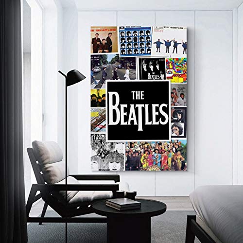 XYDD Couverture de l’album Beatles Poster décoratif Peinture sur toile Art mural Salon Posters Chambre 50 x 75 cm - Les Beatles, Paul McCartney, John Lennon, RIngo Starr, George Harrison XYDD Couverture de l'album Beatles Poster décoratif Peinture sur toile Art mural Salon Posters Chambre 50 x 75 cm – Image 4