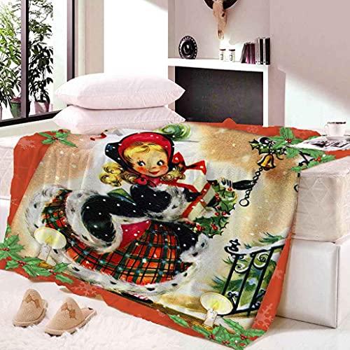 Couverture polaire microfibre 3D de Noël : toucher flanelle premium 150x200 - 3