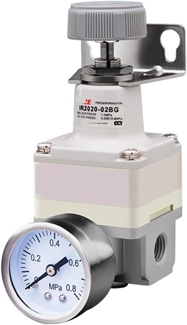 Precision Pneumatic Compressor Air Pressure Regulator IR2000-02 IR2010-02 IR2020-02(IR2010-02BG,with 12mm Fitting)